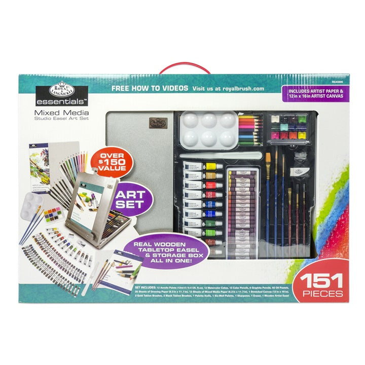 Zestaw artystyczny Royal &amp; Langnickel Mixed Media Art Set ze sztalugą | Artmie