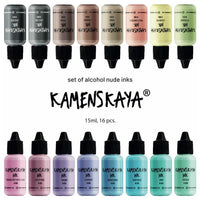 Zestaw atramentów alkoholowych NUDE KAMENSKAYA 16 x 15 ml | Artmie