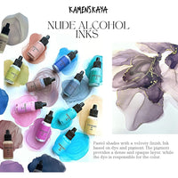 Zestaw atramentów alkoholowych NUDE KAMENSKAYA 16 x 15 ml | Artmie