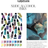 Zestaw atramentów alkoholowych NUDE KAMENSKAYA 16 x 15 ml | Artmie