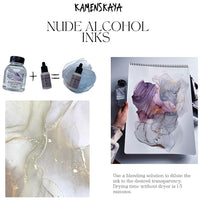 Zestaw atramentów alkoholowych NUDE KAMENSKAYA 16 x 15 ml | Artmie