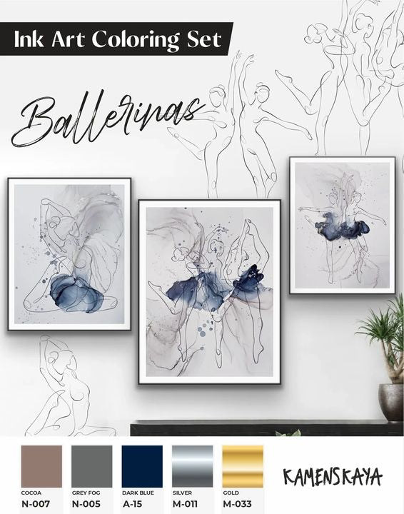Zestaw atramentów Kamenskaya "Baleriny | Artmie