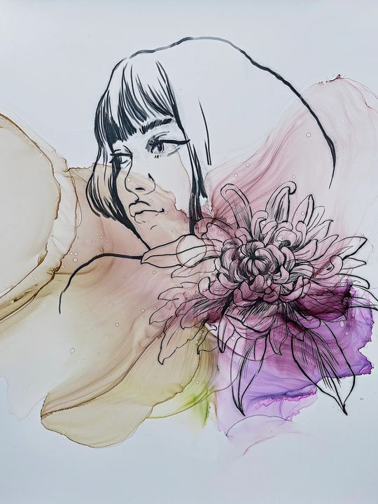 Zestaw atramentów KAMENSKAYA 'GIRLS AND FLOWERS' | Artmie