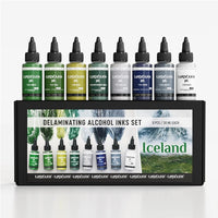 Zestaw atramentów KAMENSKAYA "Iceland" do delaminacji | Artmie