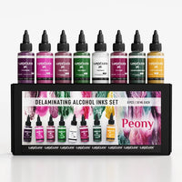 Zestaw atramentów KAMENSKAYA "Peony" Delamination Ink Set | Artmie