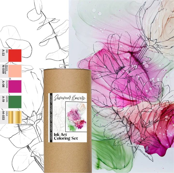 Zestaw atramentów KAMENSKAYA 'SUMMER FLOWERS' | Artmie