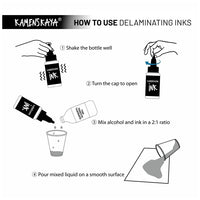 Zestaw atramentów KAMENSKAYA 'Sunset' Delamination Ink Set | Artmie