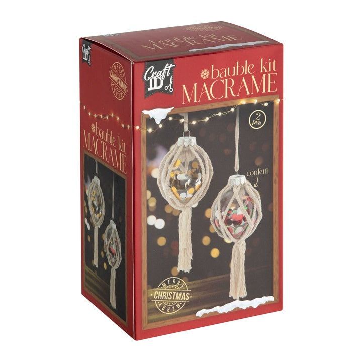 Zestaw bombek Macrame XMAS | Artmie