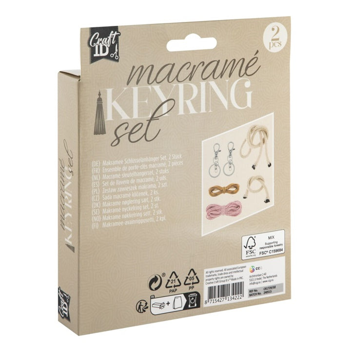 Zestaw breloków do kluczy Macramé | Artmie