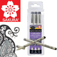 Zestaw cienkopisów SAKURA Pigma Micron / 3 szt | Artmie