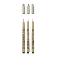 Zestaw długopisów technicznych SAKURA PIGMA MICRON zestaw BROAD 3 szt. | Artmie
