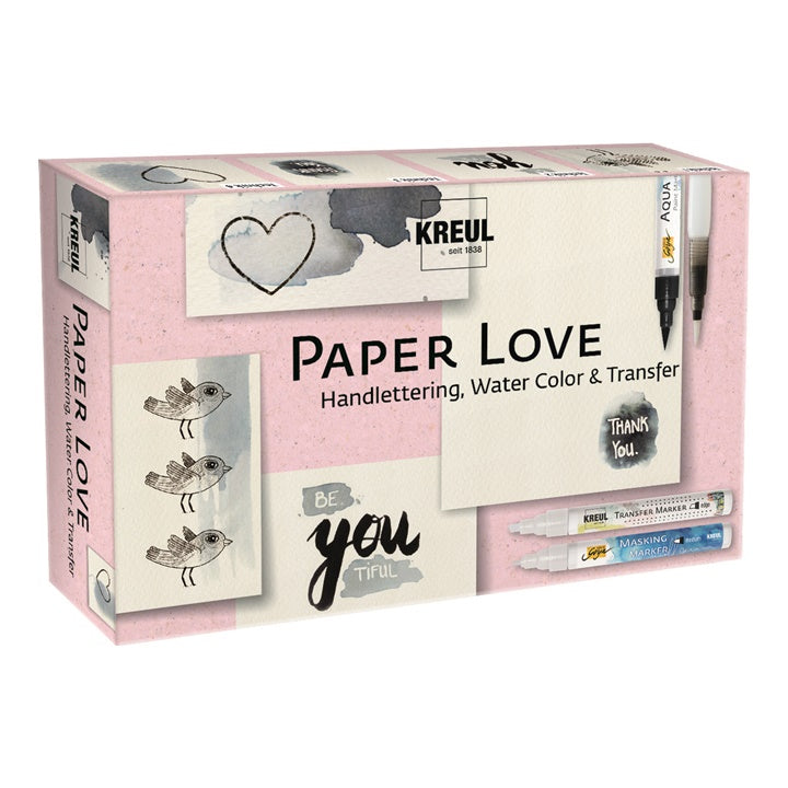 Zestaw do Handletteringu, Water Color & Transfer Paper Love C.Kreul | Artmie