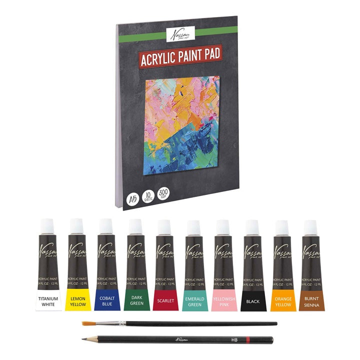 Zestaw do malowania akrylami Nassau | 13 elementów | Artmie