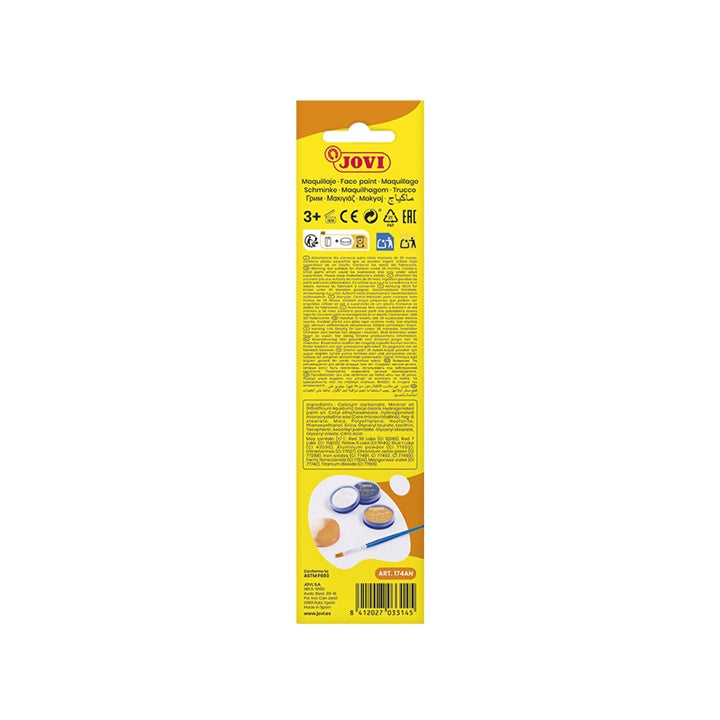 Zestaw do malowania twarzy Animal z akcesoriami 3 x 8 ml | Artmie