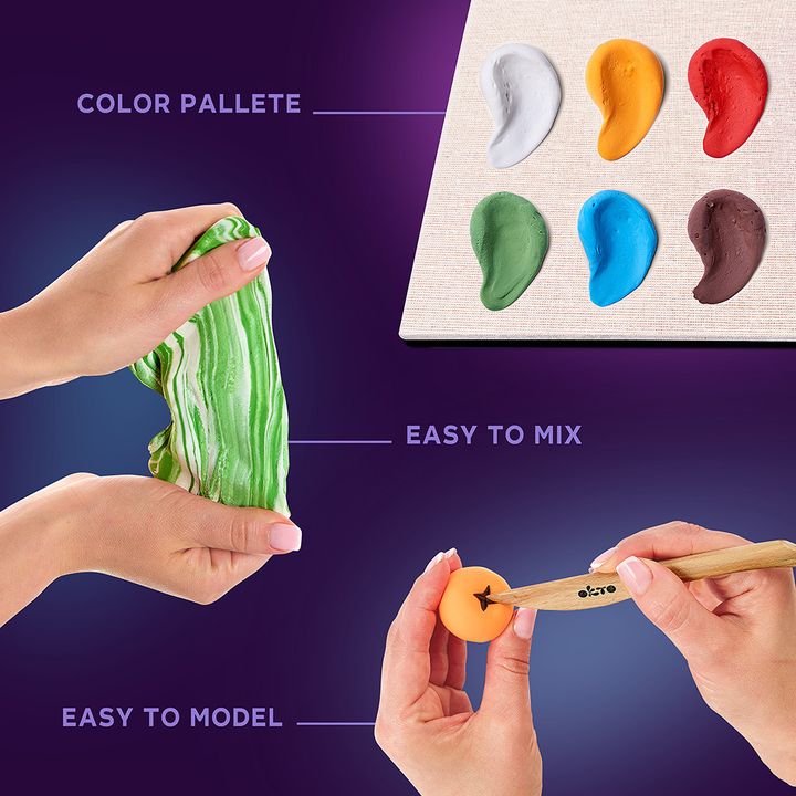 Zestaw do modelowania OKTO w drewnianej ramie | Artmie