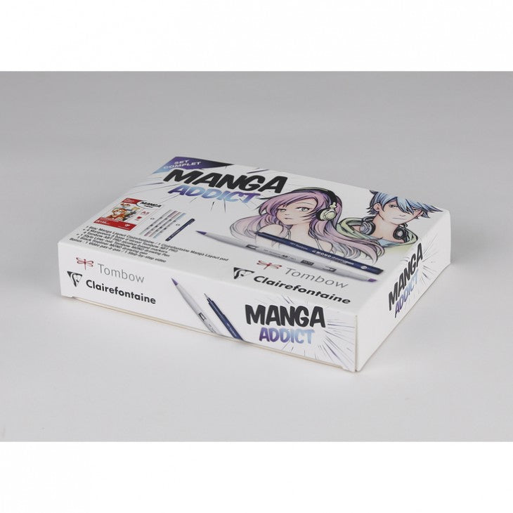 Zestaw do rysowania mangi CLAIREFONTAINE Manga Addict Tombow A5 - 50 arkuszy