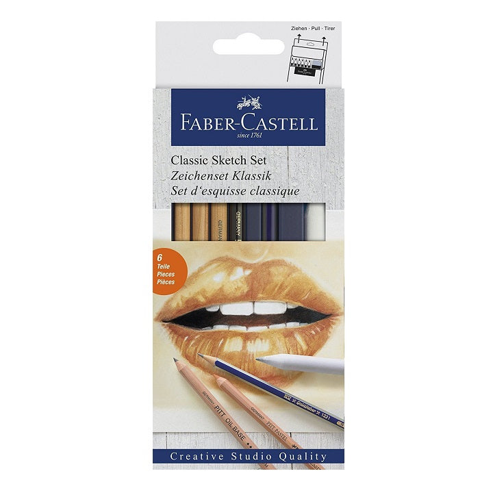 Zestaw do szkicowania Faber-Castell / 6 szt | Artmie