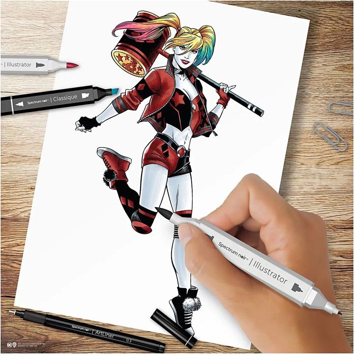 Zestaw do tworzenia ilustracji HARLEY QUINN | Artmie