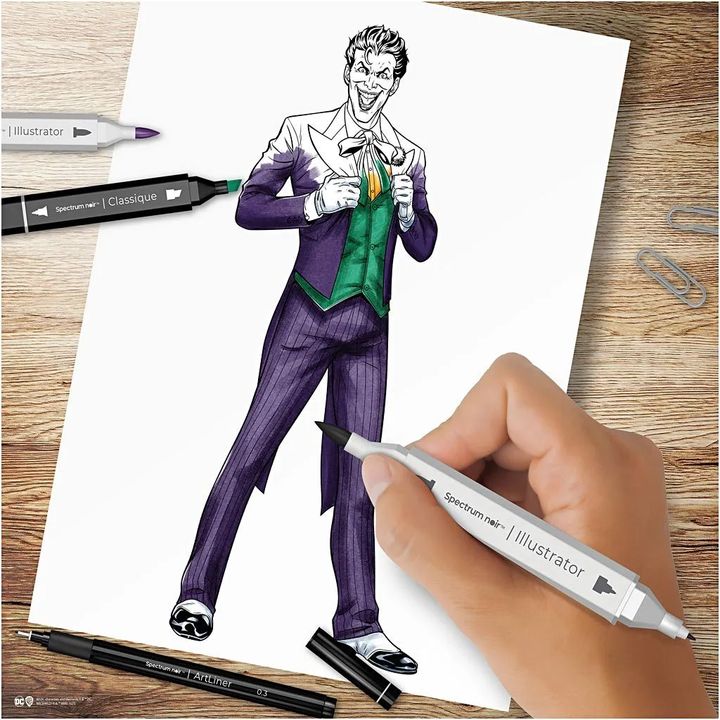 Zestaw do tworzenia ilustracji HEROES AND VILLAINS : THE JOKER | Artmie
