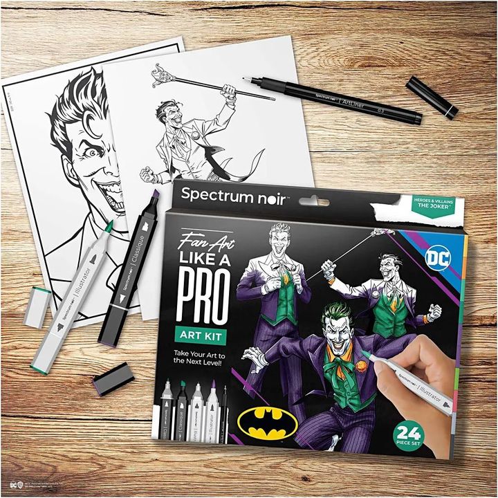 Zestaw do tworzenia ilustracji HEROES AND VILLAINS : THE JOKER | Artmie