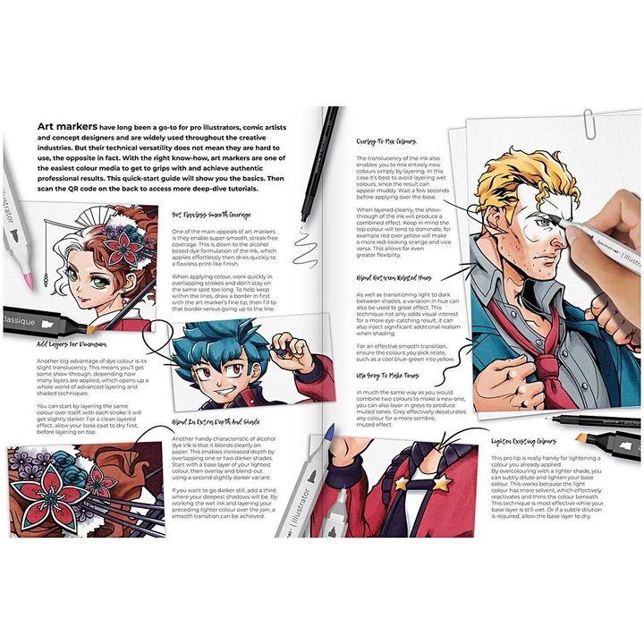 Zestaw do tworzenia ilustracji MANGA A COMIC HEROES | Artmie