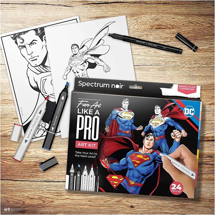 Zestaw do tworzenia ilustracji SUPERMAN | Artmie