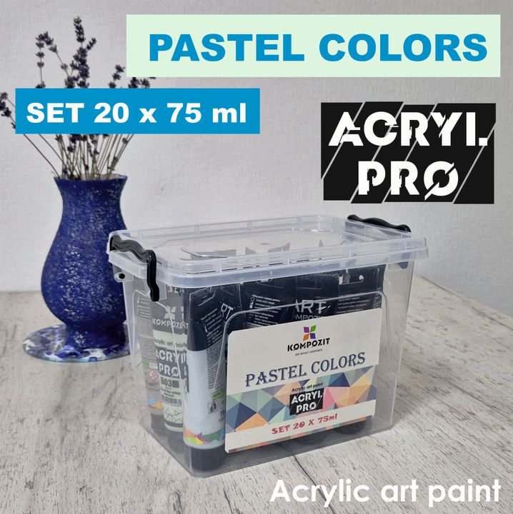 Zestaw farb akrylowych ACRYL PRO Composite Pastel | Artmie