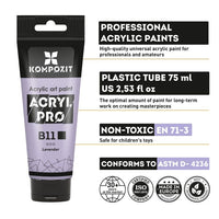 Zestaw farb akrylowych ACRYL PRO Composite Pastel | Artmie