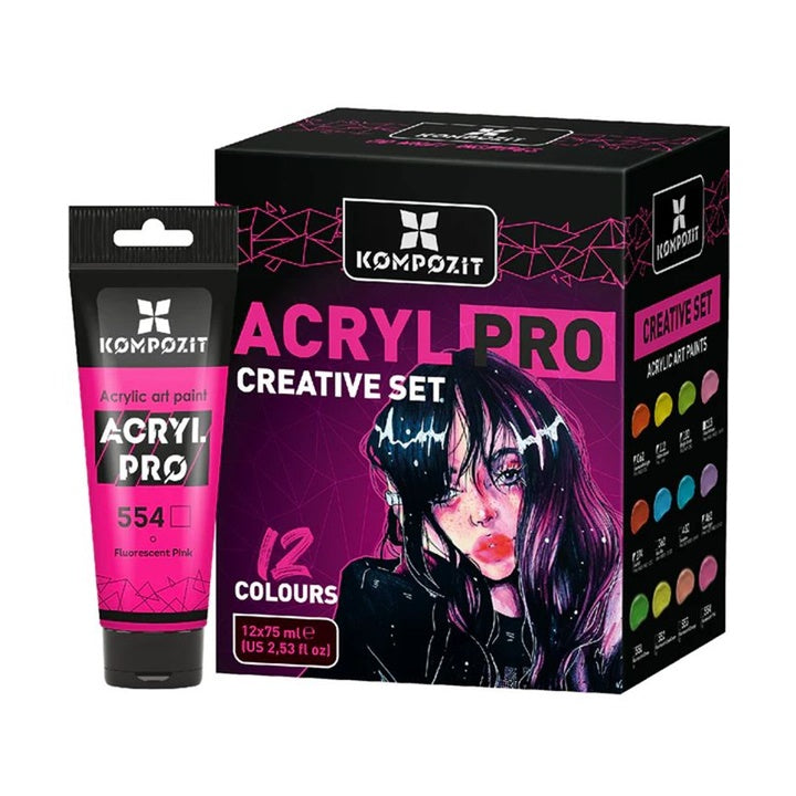Zestaw farb akrylowych ACRYL PRO CREATIVE | Artmie