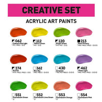 Zestaw farb akrylowych ACRYL PRO CREATIVE | Artmie