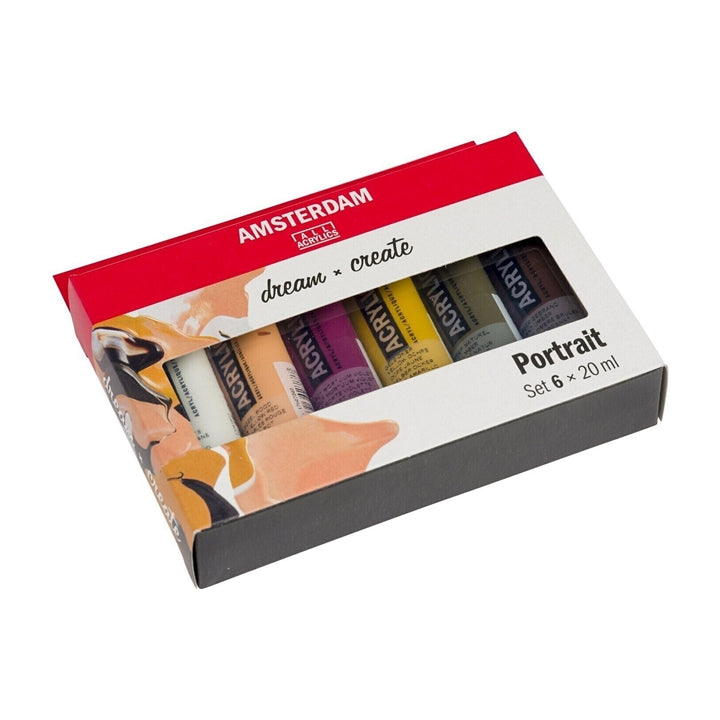 Zestaw farb akrylowych AMSTERDAM Dream and Create Portrait 6 x 20 ml | Artmie