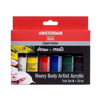 Zestaw farb akrylowych AMSTERDAM Expert Series 6 x 20 ml | Artmie