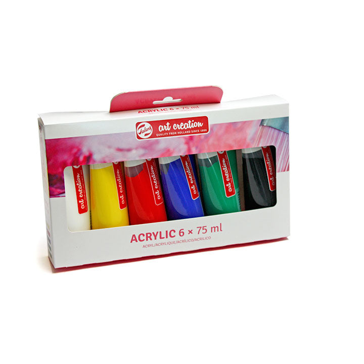 Zestaw farb akrylowych Art Creation / 6 szt x 75 ml | Artmie