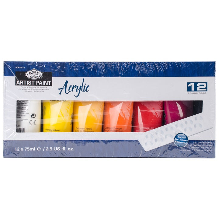 Zestaw farb akrylowych ARTIST Paint 12 x 75 ml | Artmie