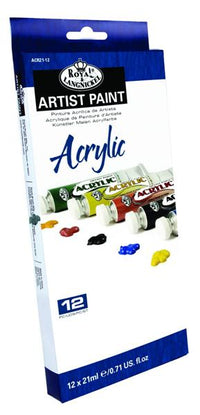 Zestaw farb akrylowych Artist Paints by Royal & Langnickel / 12 szt x 21 ml | Artmie