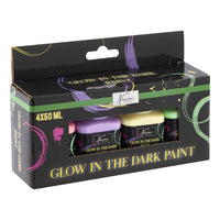 Zestaw farb akrylowych Glow in the Dark Nassau 4 x 60 ml | Artmie