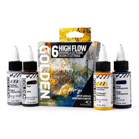 Zestaw farb akrylowych Golden High Flow Drawing & Lettering 6 x 30 ml