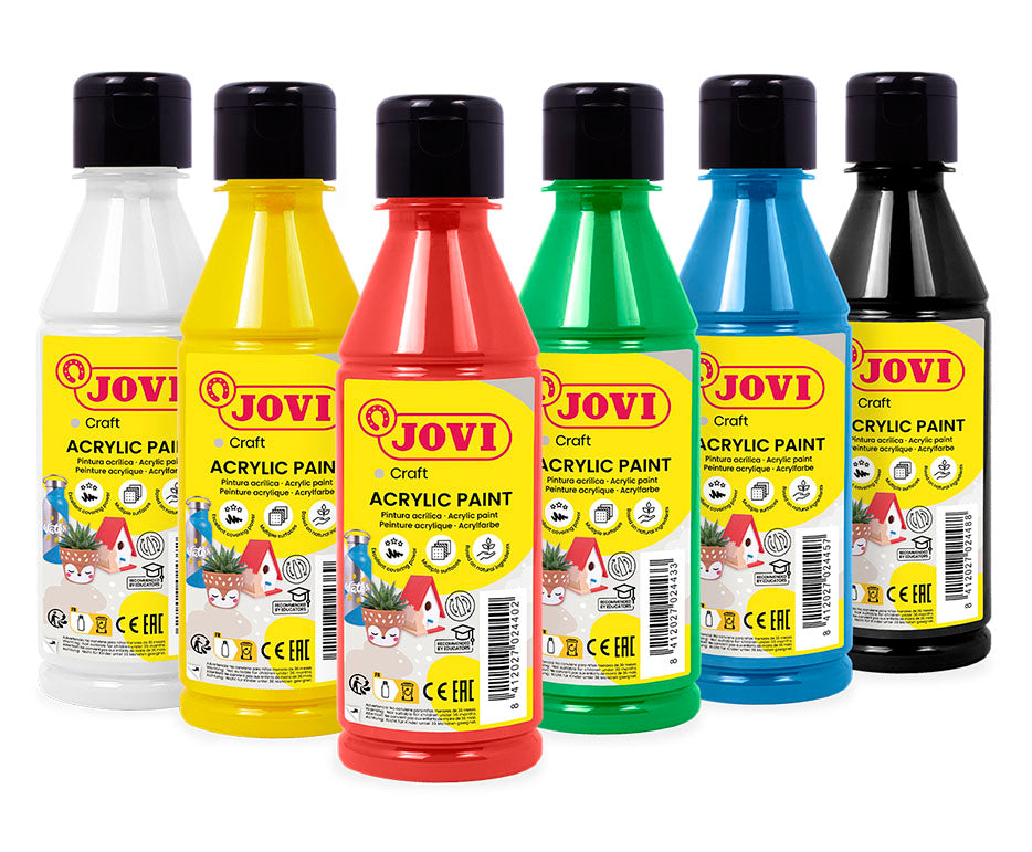 Zestaw farb akrylowych JOVI Jovidecor 6 x 250 ml – wariant A