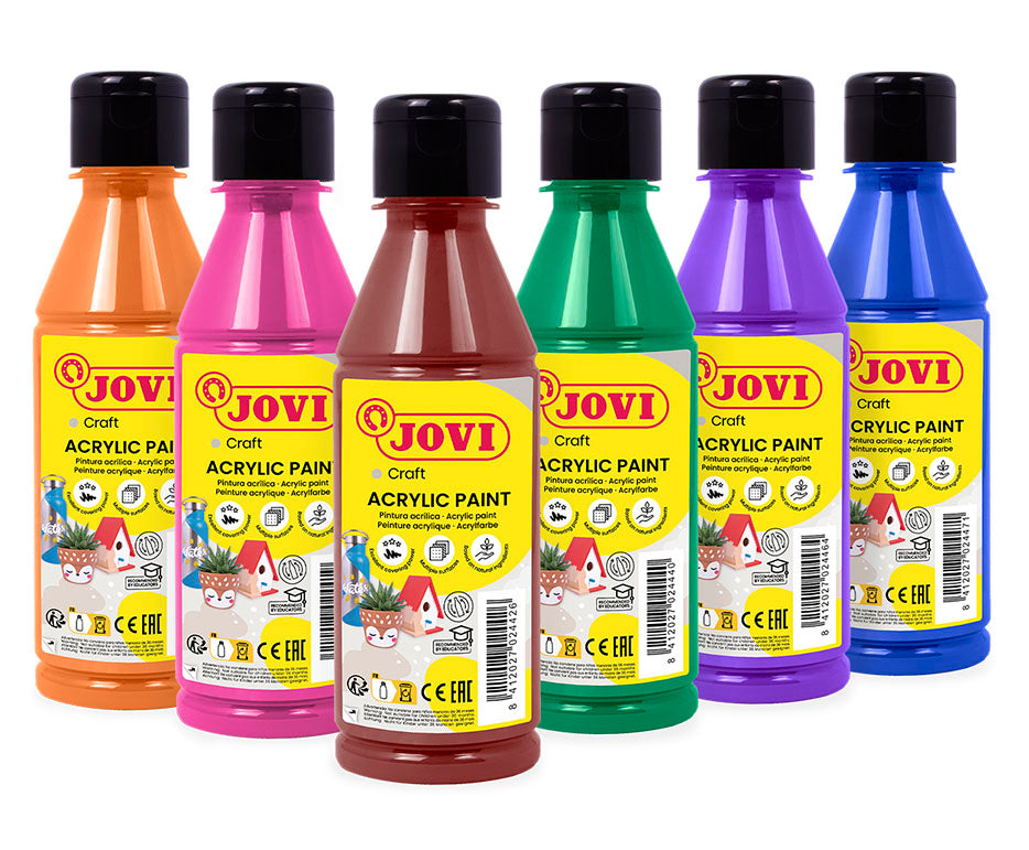Zestaw farb akrylowych JOVI Jovidecor 6 x 250 ml – wariant B