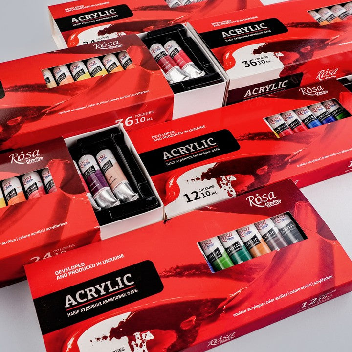 Zestaw farb akrylowych ROSA STUDIO | 12x10 ml — zdjęcie 5