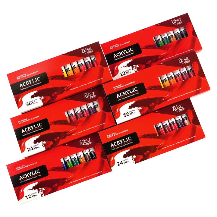 Zestaw farb akrylowych ROSA STUDIO | 12x10 ml — zdjęcie 7
