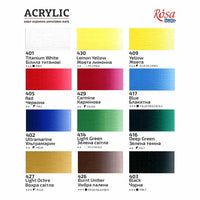 Zestaw farb akrylowych ROSA STUDIO | 12x20 ml — zdjęcie 6
