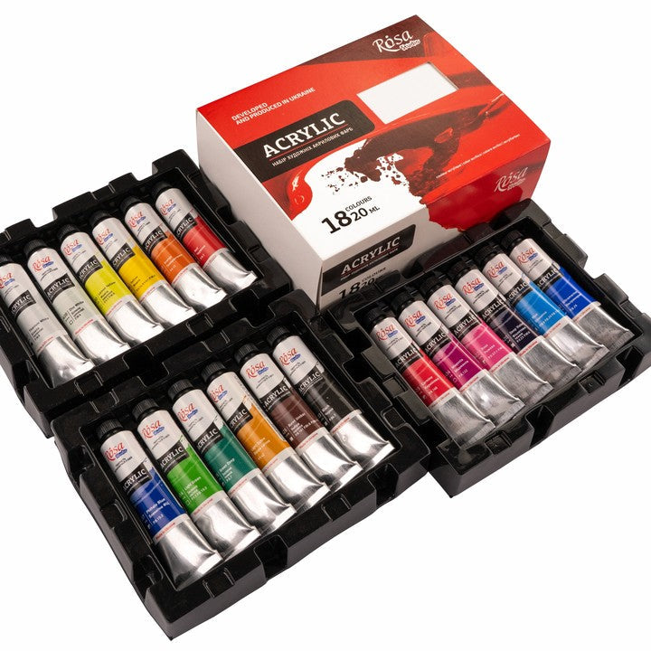 Zestaw farb akrylowych ROSA STUDIO | 18x20 ml — zdjęcie 5