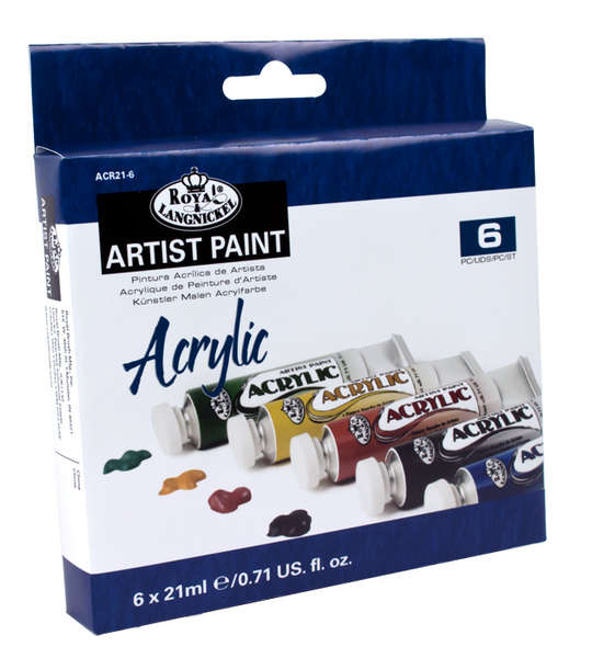 Zestaw farb akrylowych Royal & Langnickel / 6 szt | Artmie