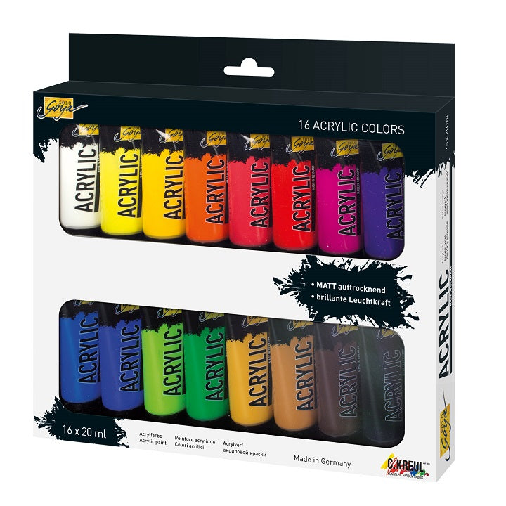 Zestaw farb akrylowych Solo Goya / 16 szt x 20 ml | Artmie