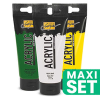 Zestaw farb akrylowych Solo Goya 3x100 ml - Mix Your Green | Artmie