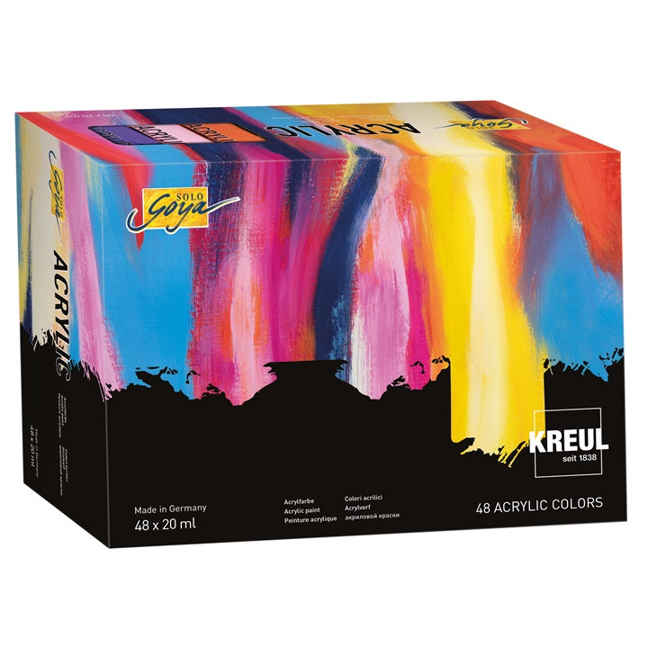 Zestaw farb akrylowych  Solo Goya KREUL 48 x 20 ml | Artmie