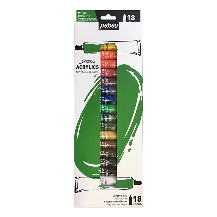 Zestaw farb akrylowych Studio Pebeo  18 x 12 ml | Artmie