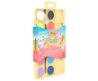 Zestaw farb akwarelowych JOVI Kawaii 22 mm - 12 szt. z pędzelkiem