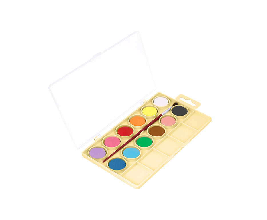 Zestaw farb akwarelowych JOVI Kawaii 22 mm - 12 szt. z pędzelkiem